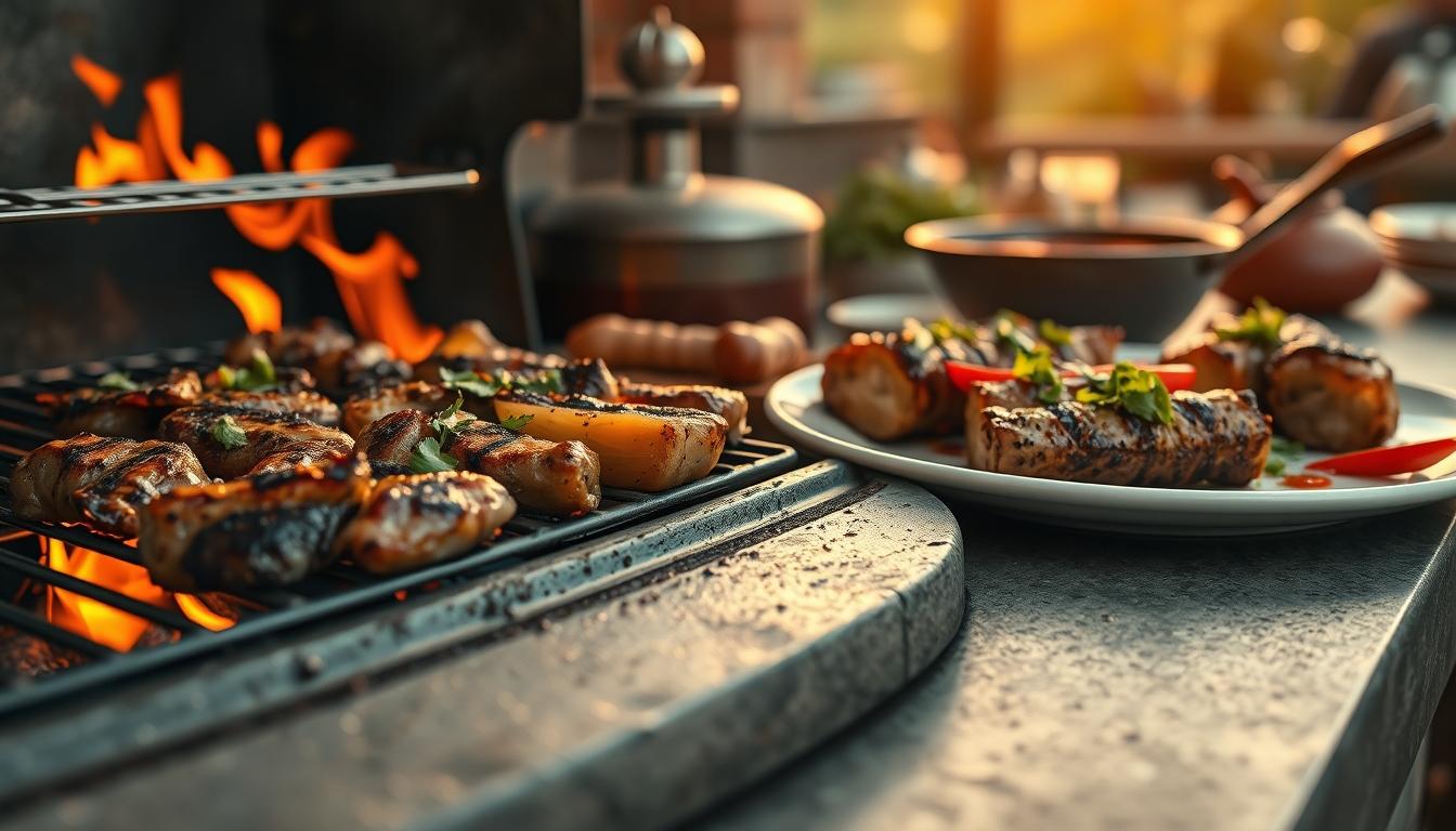 Seasonal meal prepared in a home kitchen